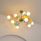 Ceiling Suspension Light In Off White Tree Design Lighting Lobby
