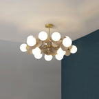 Ceiling Suspension Light In Off White Tree Design Lighting Lobby