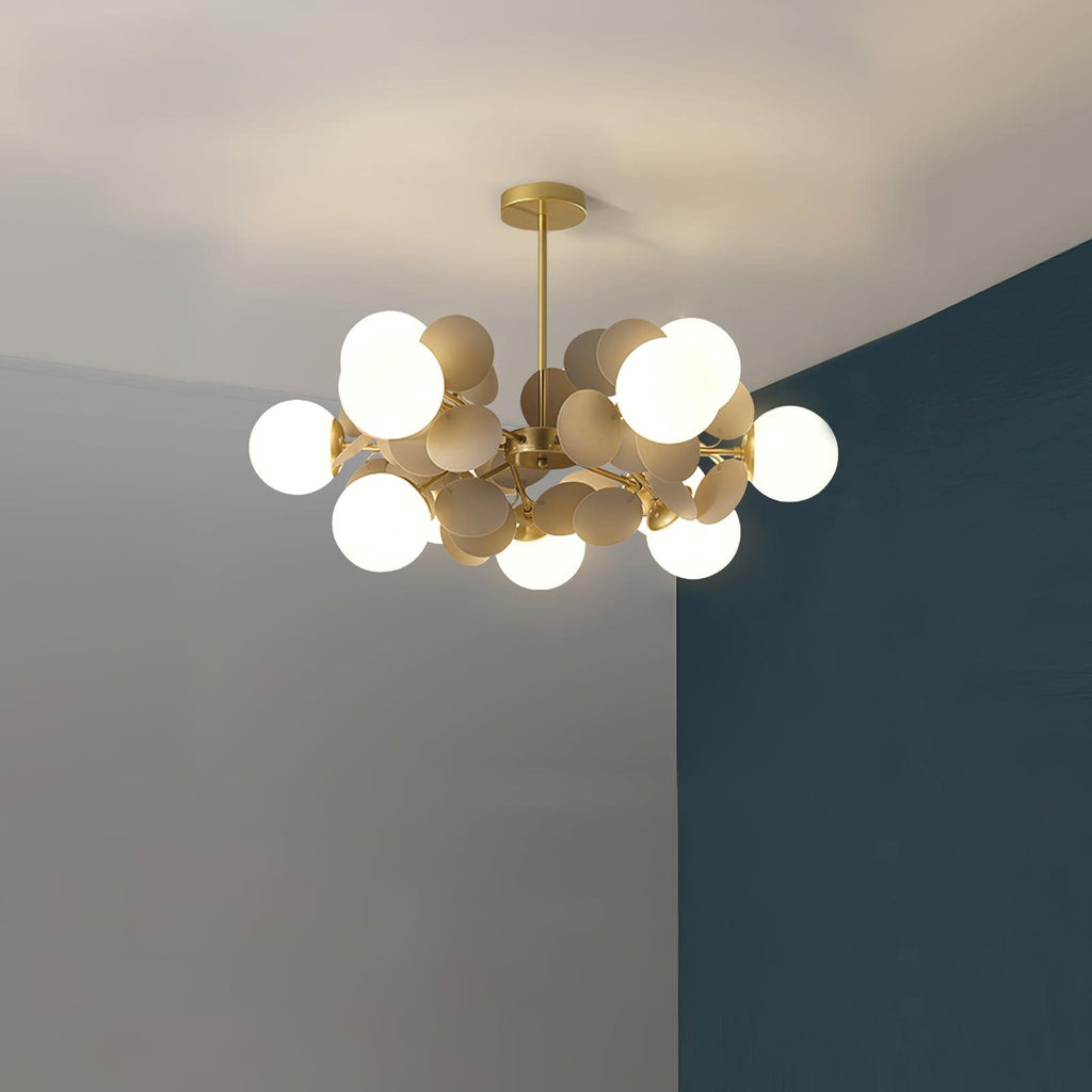 Ceiling Suspension Light In Off White Tree Design Lighting Lobby