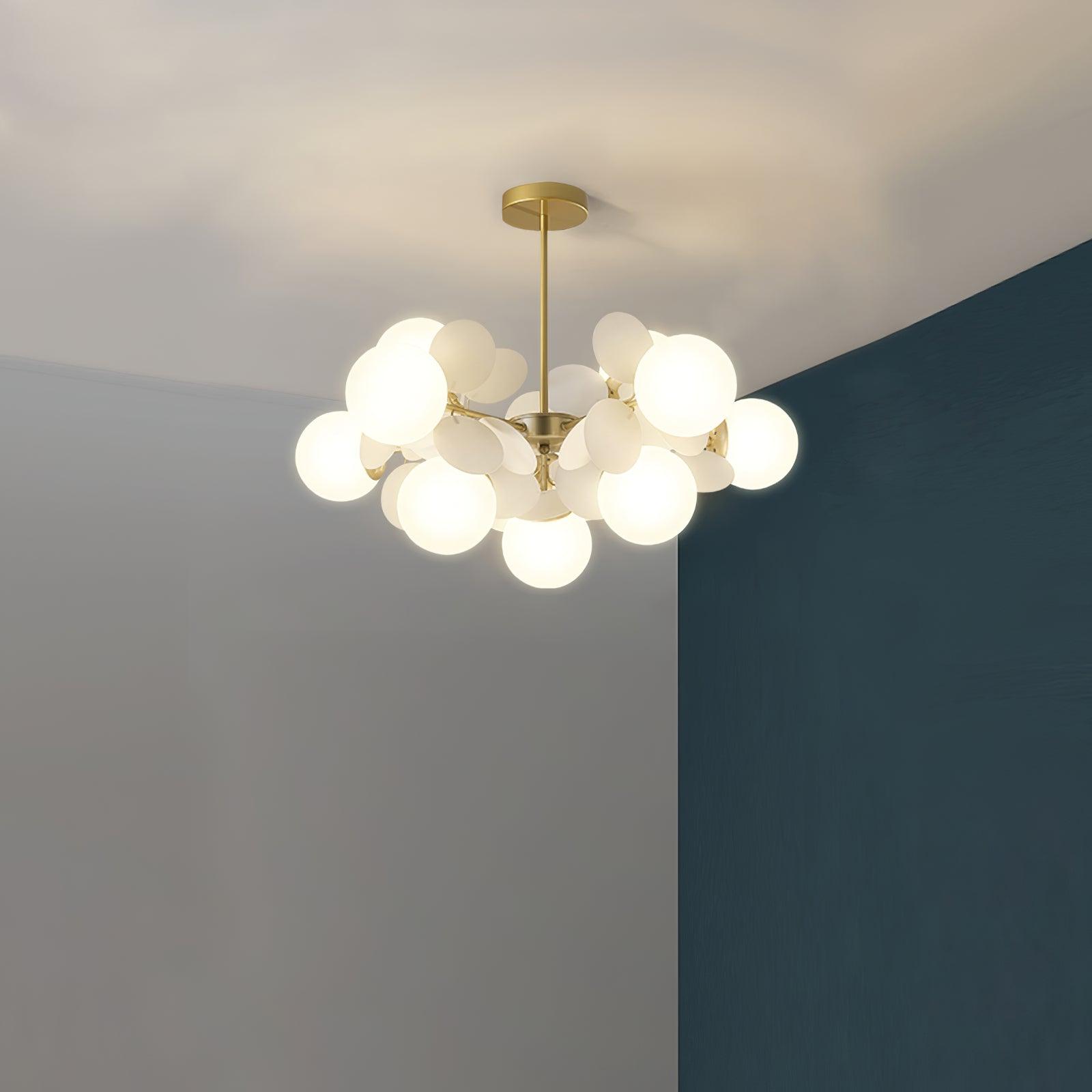 Ceiling Suspension Light In Off White Tree Design Lighting Lobby