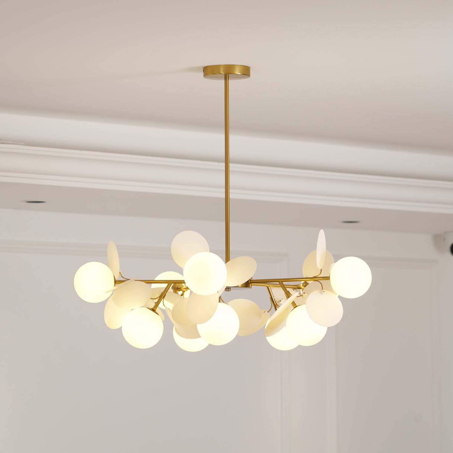Ceiling Suspension Light In Off White Tree Design Lighting Lobby