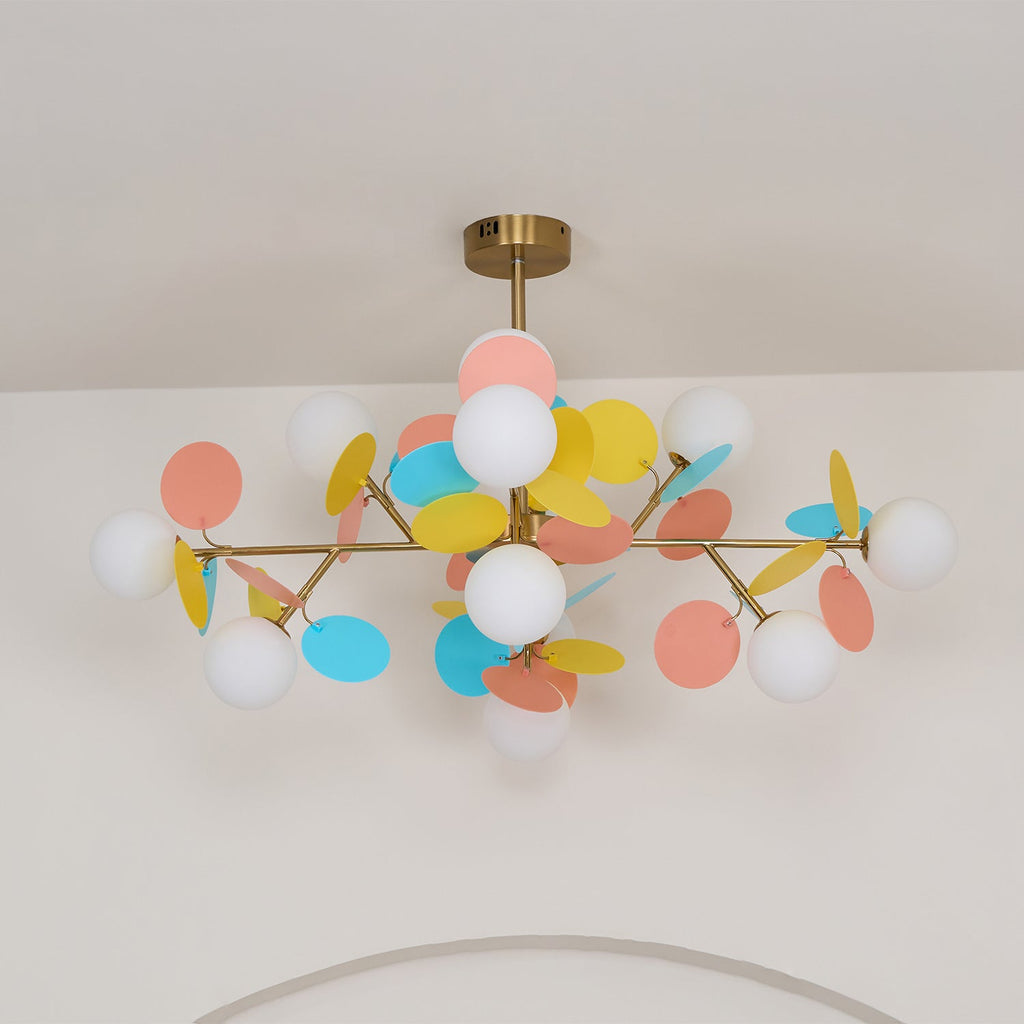 Ceiling Suspension Light In Off White Tree Design Lighting Lobby