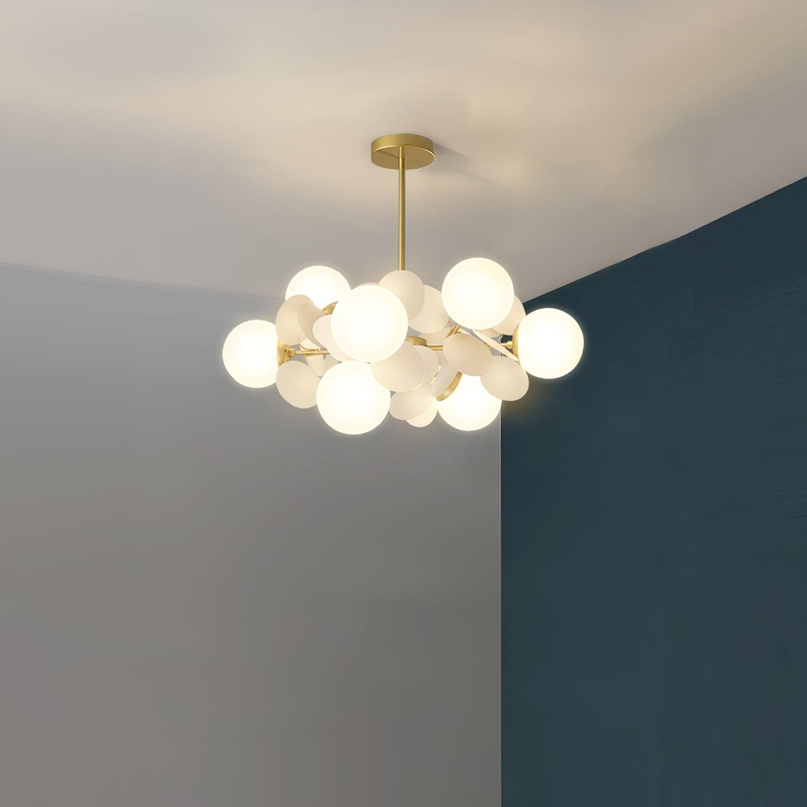 Ceiling Suspension Light In Off White Tree Design Lighting Lobby