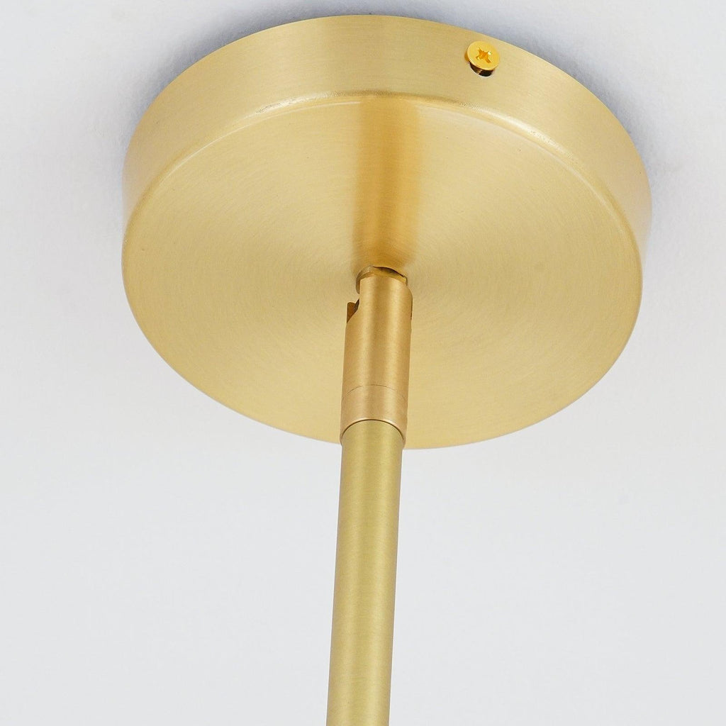 Ceiling Suspension with Sphere and Stem Lighting Lobby