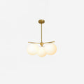 Ceiling Suspension with Sphere and Stem Lighting Lobby