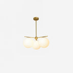 Ceiling Suspension with Sphere and Stem Lighting Lobby
