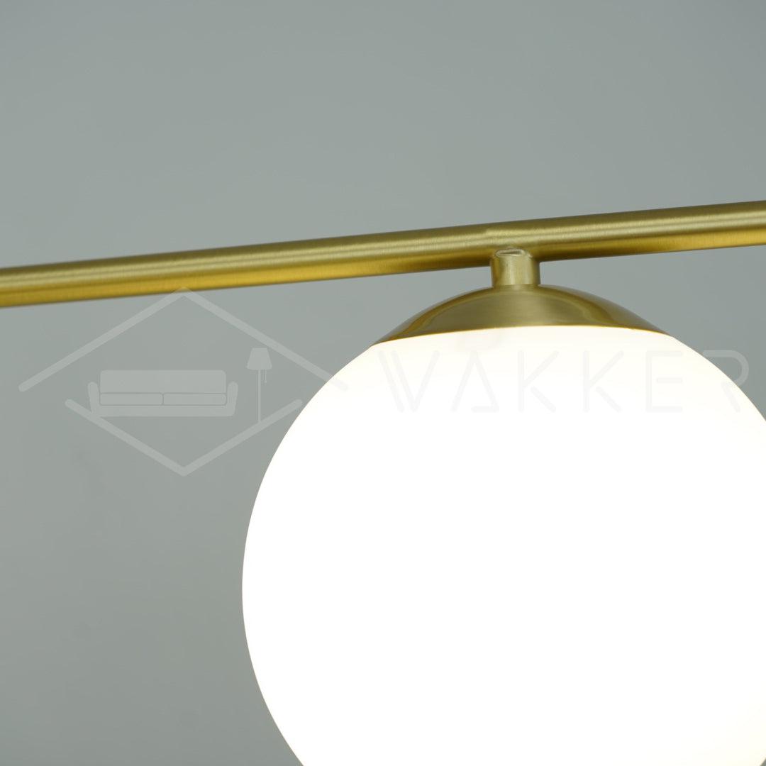 Ceiling Suspension with Sphere and Stem Lighting Lobby