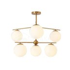 Ceiling Suspension with Sphere and Stem Lighting Lobby