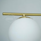 Ceiling Suspension with Sphere and Stem Lighting Lobby