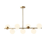 Ceiling Suspension with Sphere and Stem Lighting Lobby