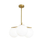 Ceiling Suspension with Sphere and Stem Lighting Lobby