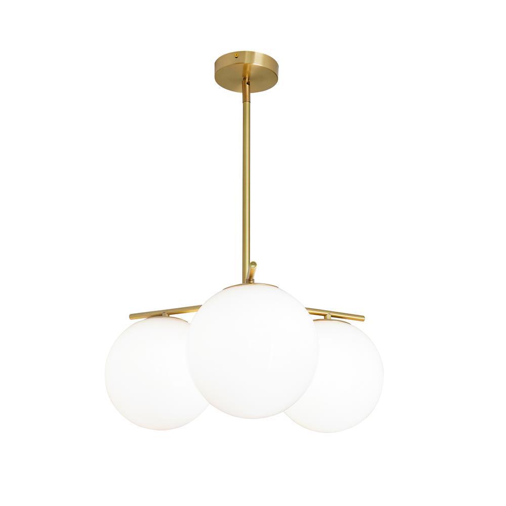 Ceiling Suspension with Sphere and Stem Lighting Lobby