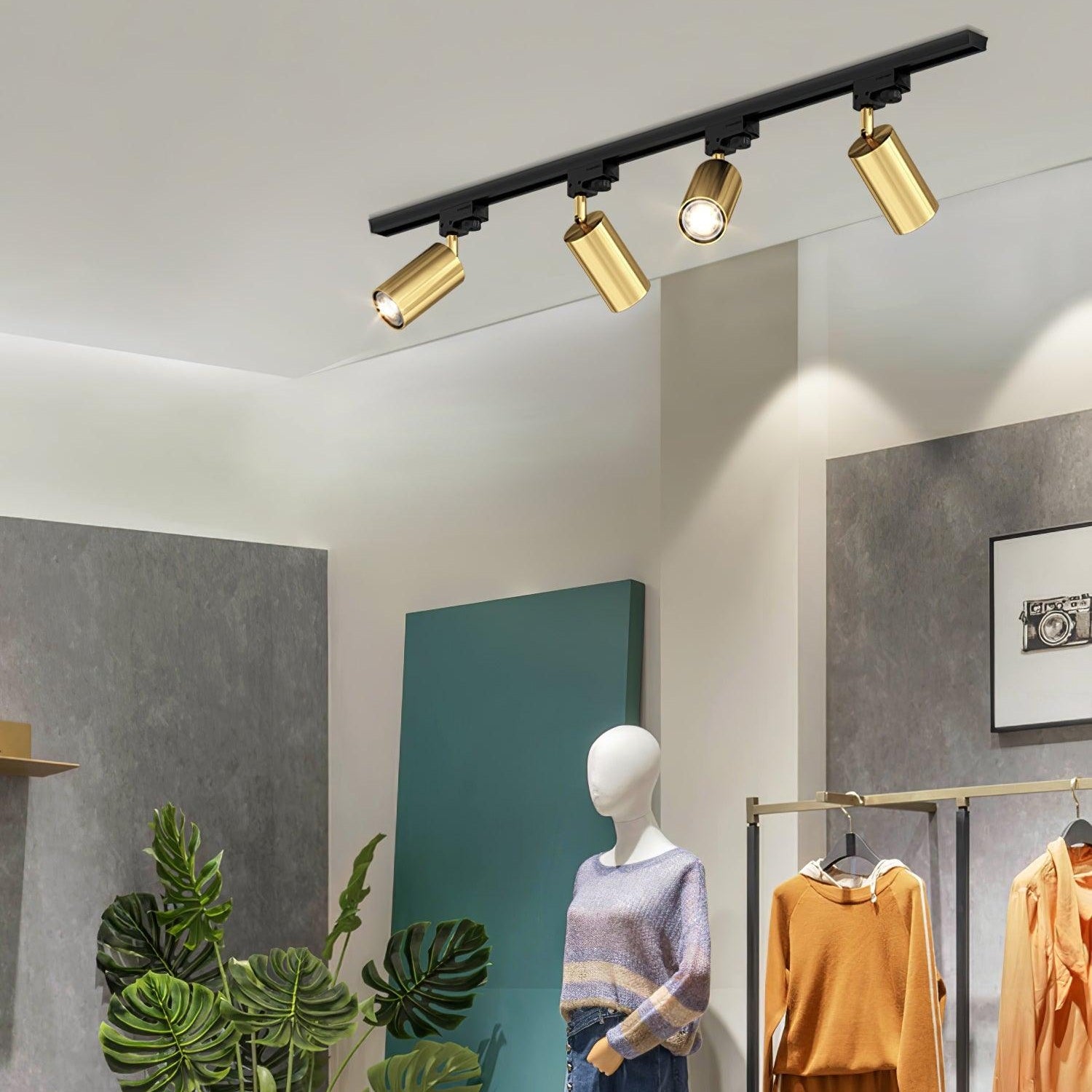 Ceiling Track Adjustable Spotlight Fixture Lighting Lobby