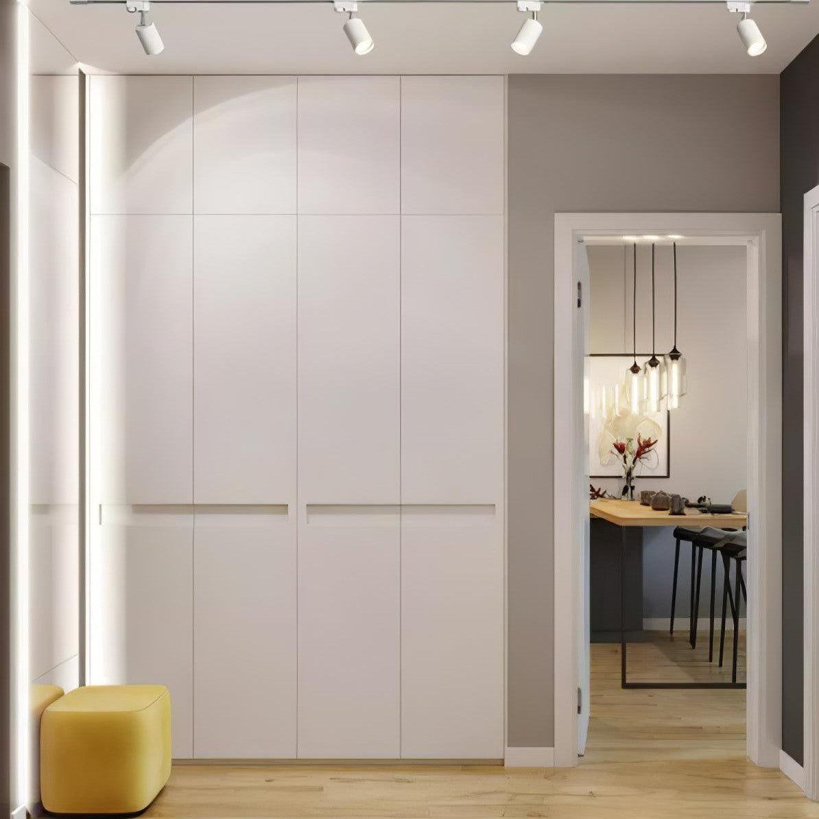 Ceiling Track Adjustable Spotlight Fixture Lighting Lobby
