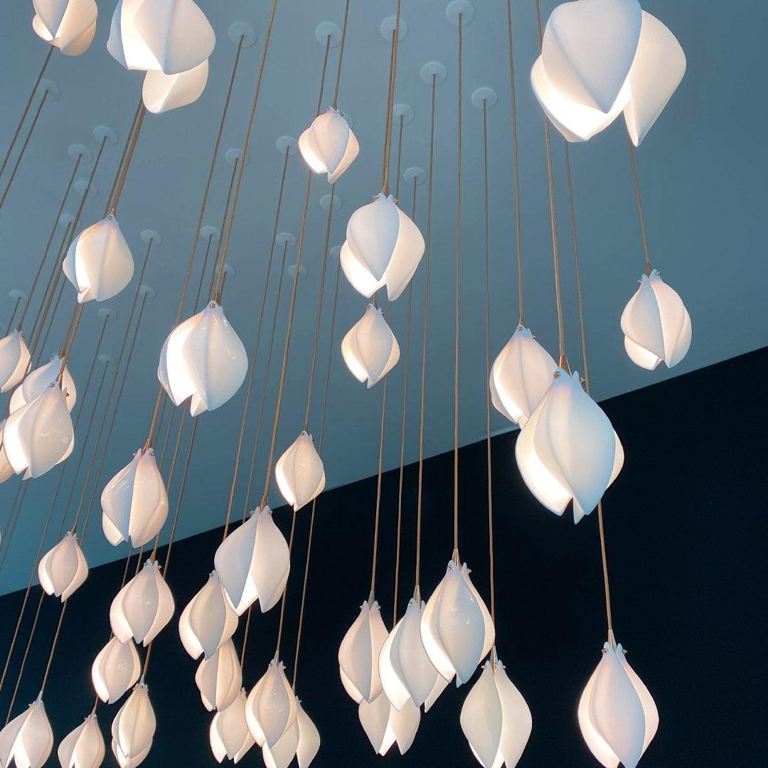 Celeste Flora Ceiling Pendant Lighting Lobby