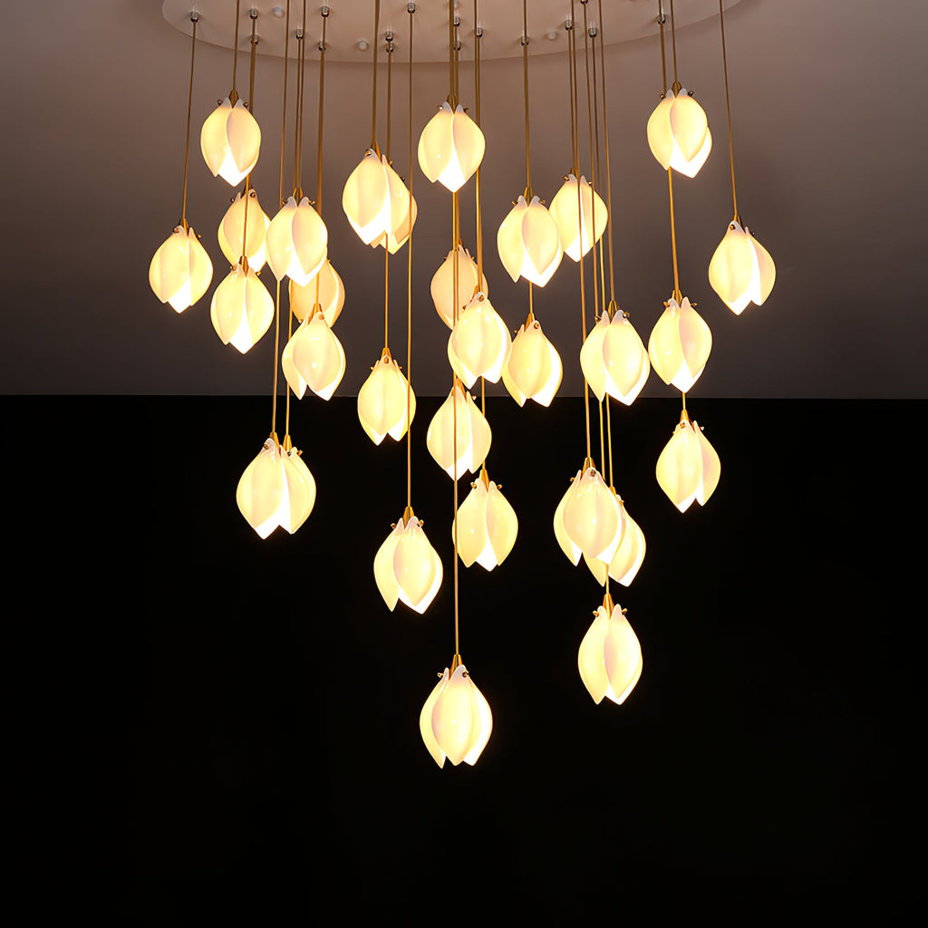 Celeste Flora Ceiling Pendant Lighting Lobby