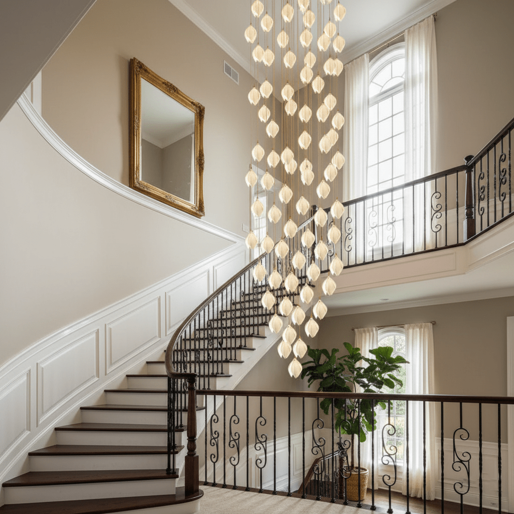 Celeste Flora Ceiling Pendant Lighting Lobby