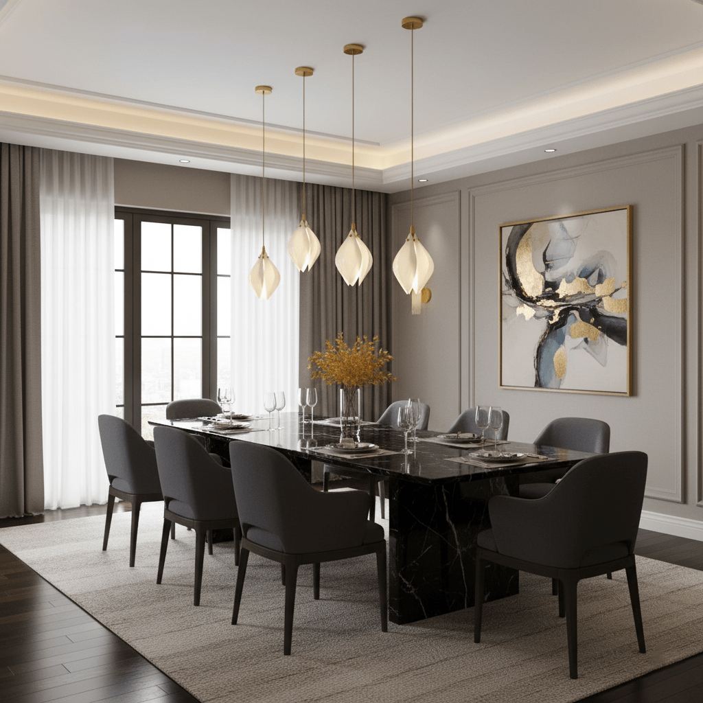 Celeste Flora Ceiling Pendant Lighting Lobby