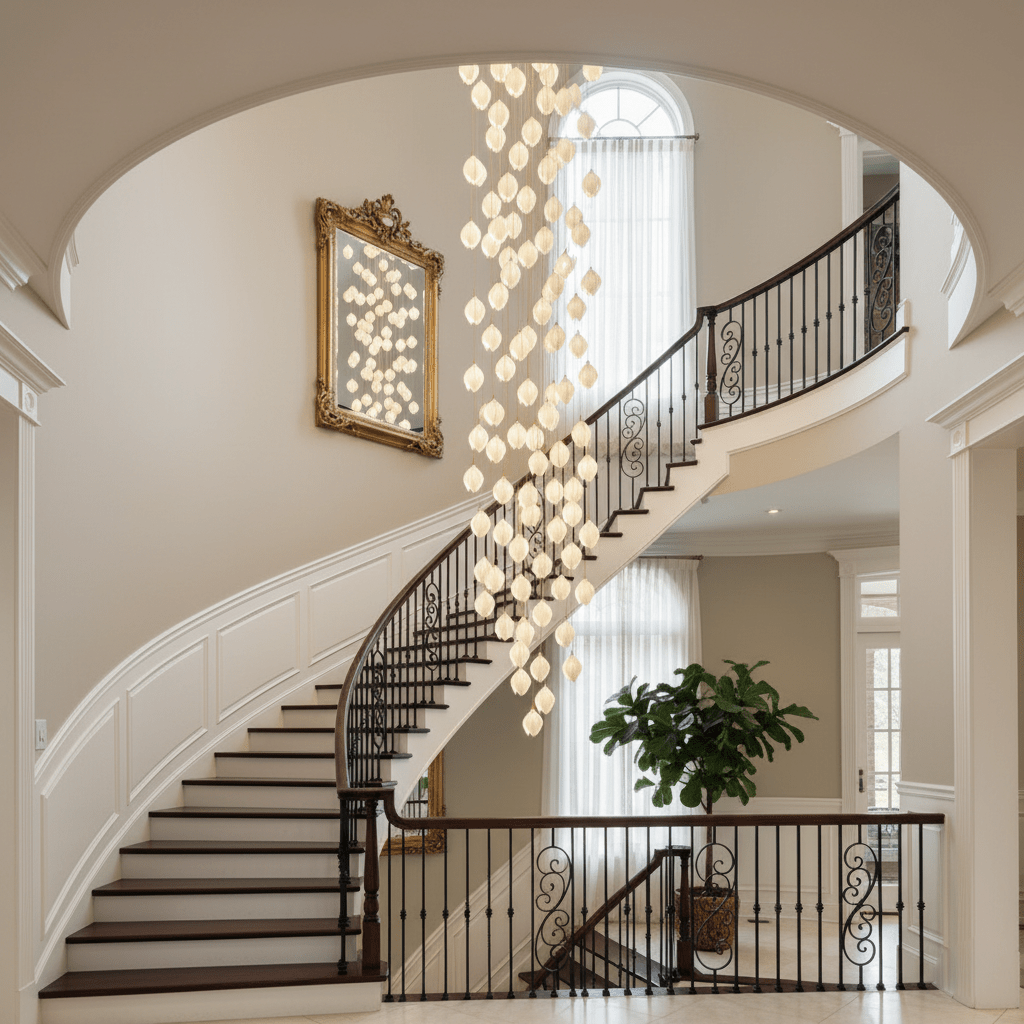 Celeste Flora Ceiling Pendant Lighting Lobby