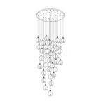 Celeste Flora Ceiling Pendant Lighting Lobby