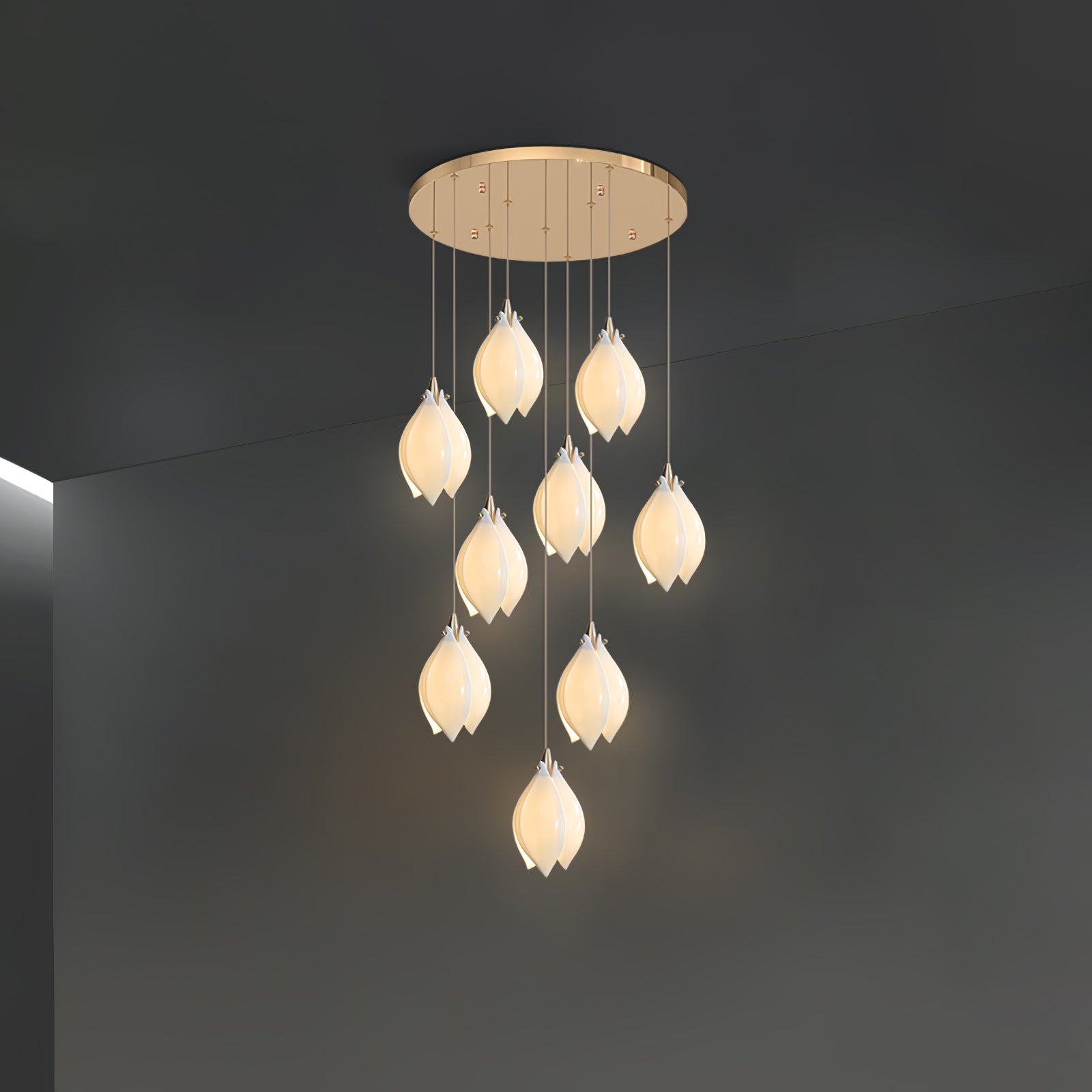 Celeste Flora Ceiling Pendant Lighting Lobby