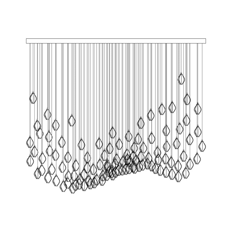 Celeste Flora Ceiling Pendant Lighting Lobby