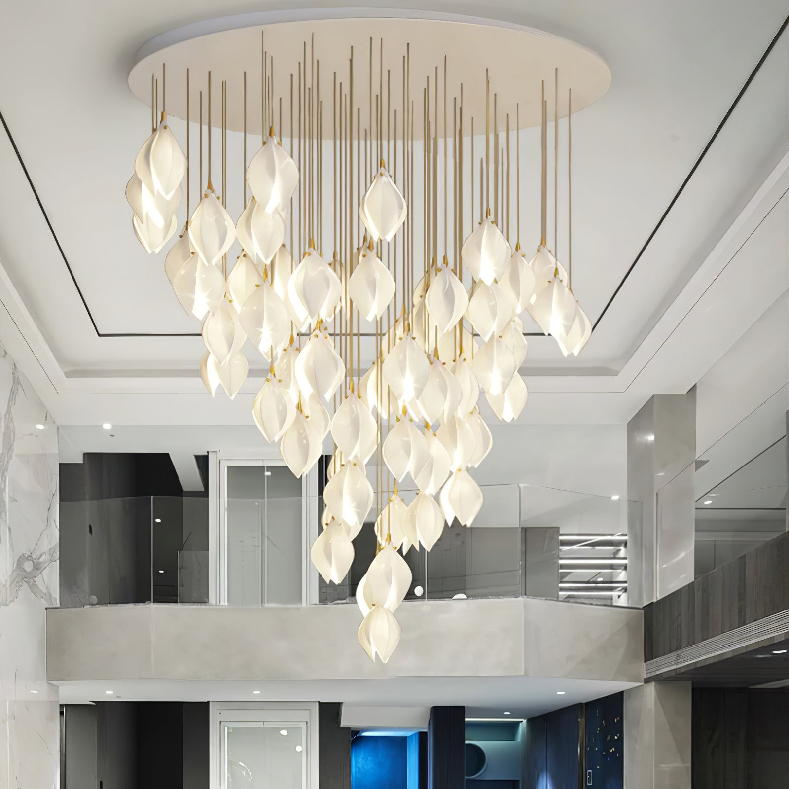 Celeste Flora Ceiling Pendant Lighting Lobby