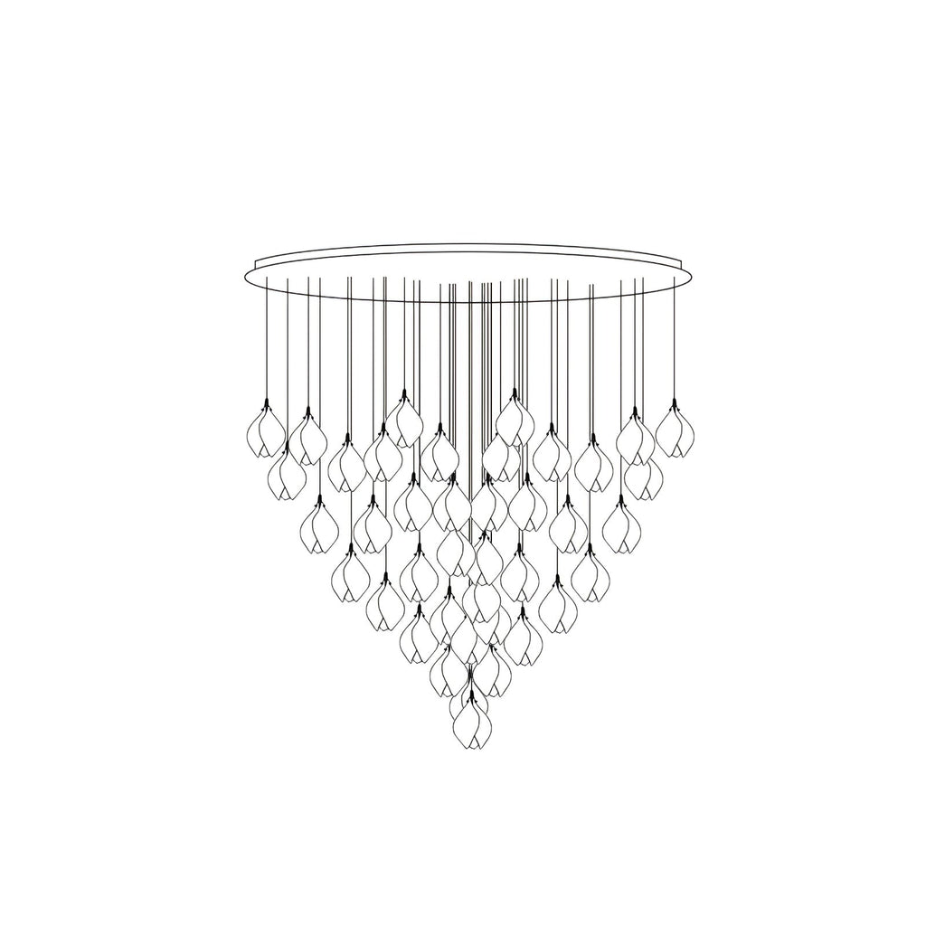 Celeste Flora Ceiling Pendant Lighting Lobby