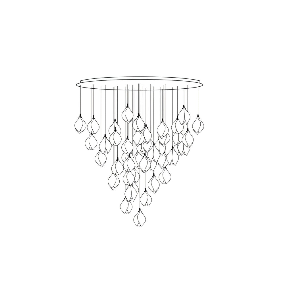 Celeste Flora Ceiling Pendant Lighting Lobby