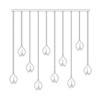 Celeste Flora Ceiling Pendant Lighting Lobby