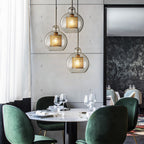 Chiswick Glass Ceiling Suspension Light Lighting Lobby