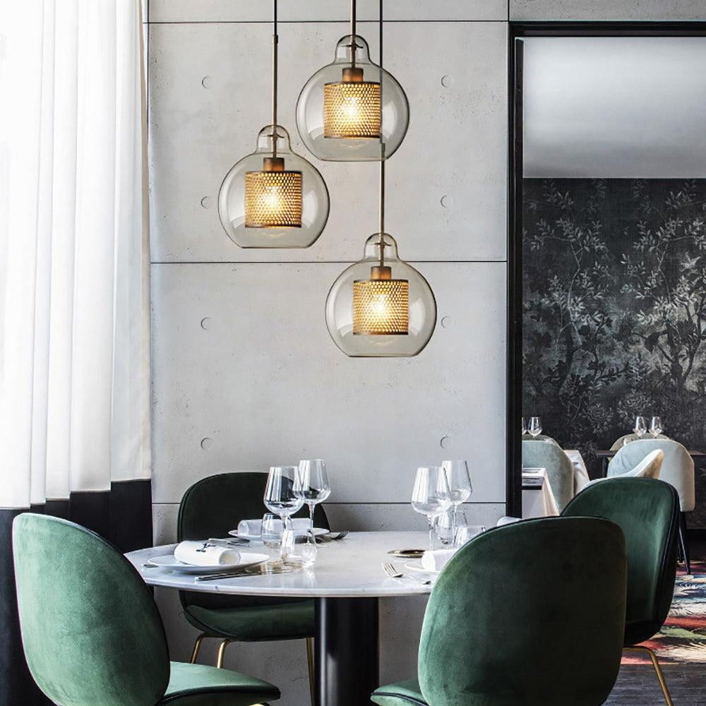 Chiswick Glass Ceiling Suspension Light Lighting Lobby