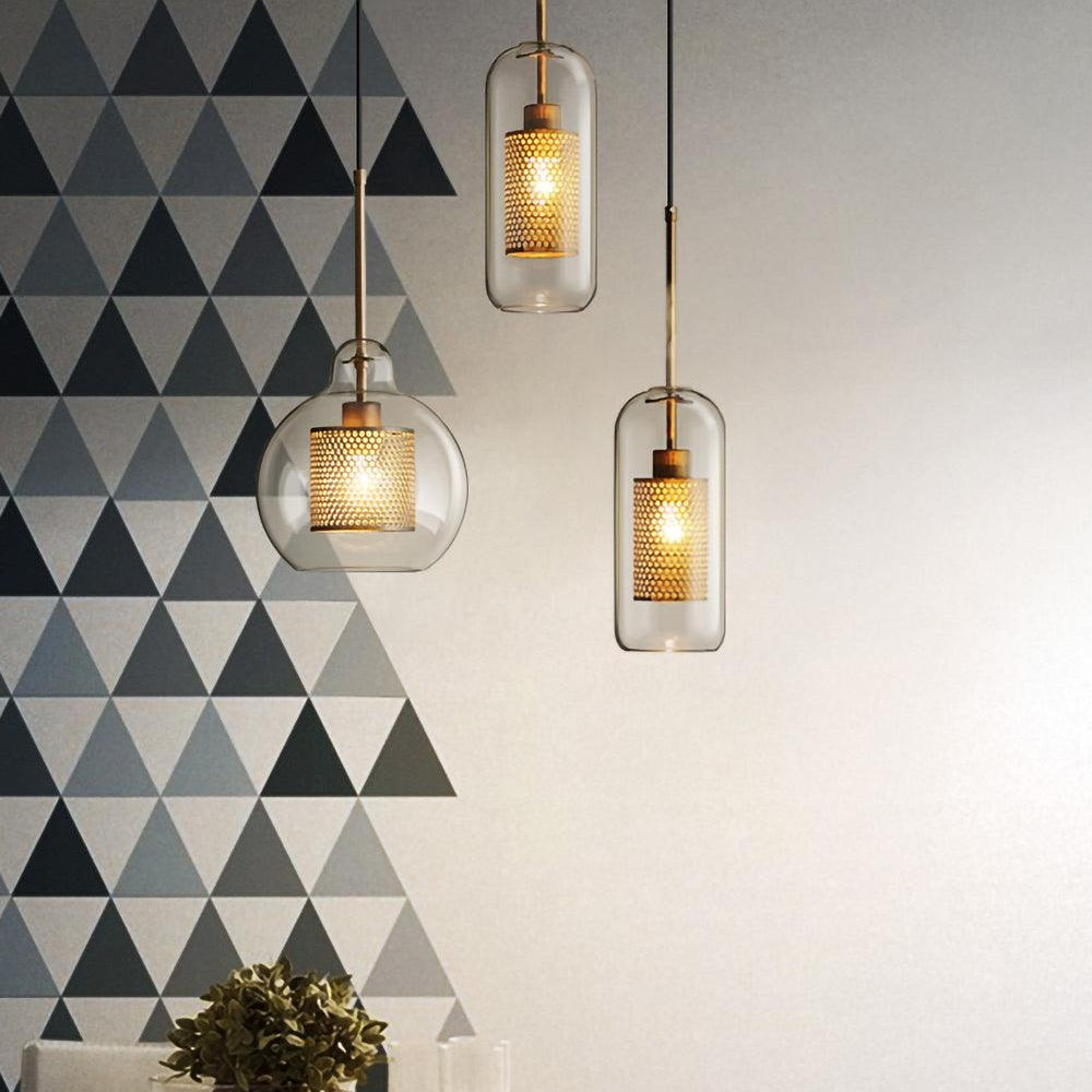Chiswick Glass Ceiling Suspension Light Lighting Lobby