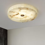 Circular Alabaster Ceiling Pendant Lighting Lobby