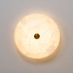 Circular Alabaster Ceiling Pendant Lighting Lobby