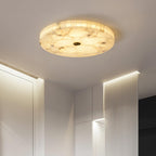 Circular Alabaster Ceiling Pendant Lighting Lobby
