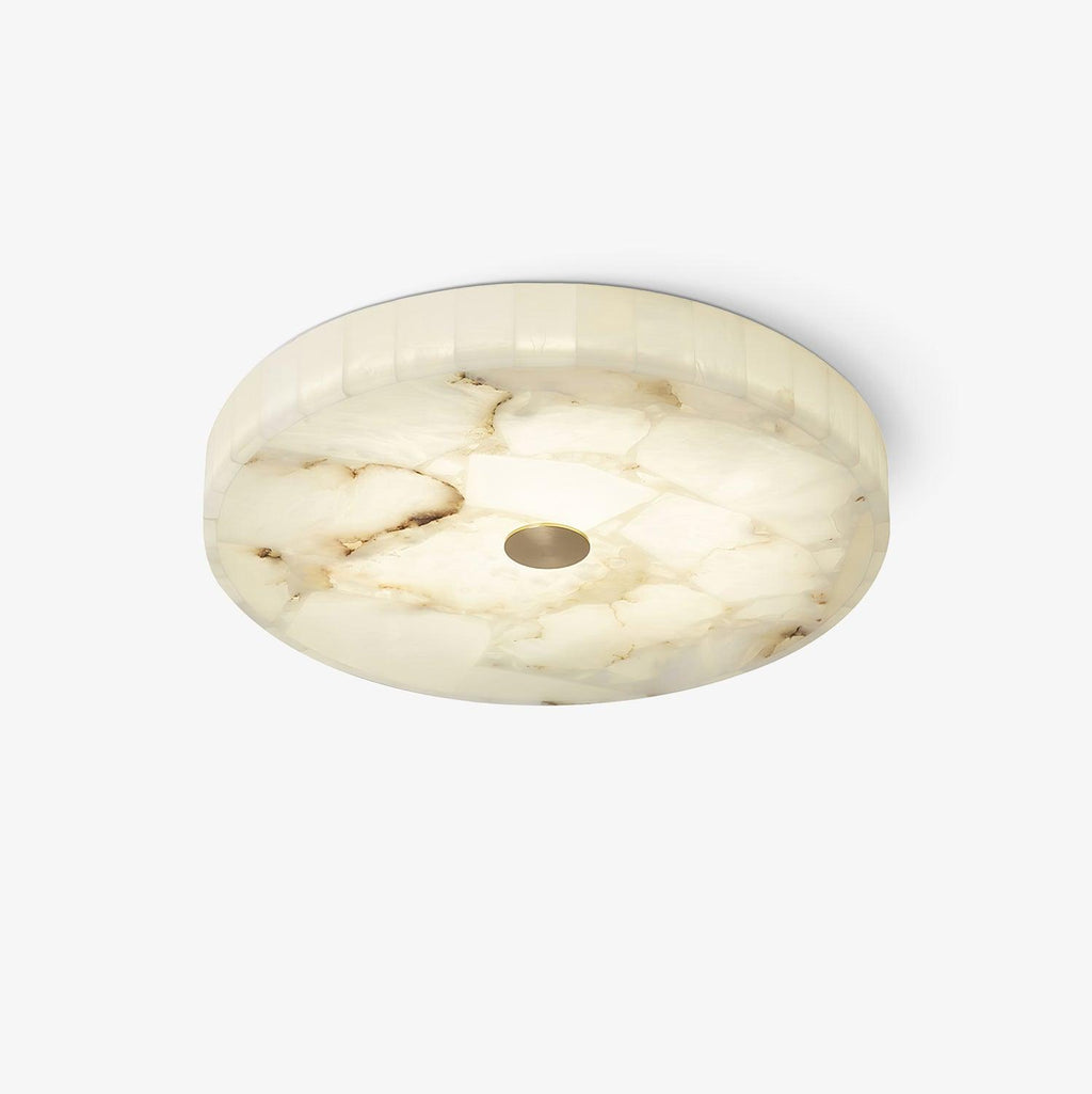 Circular Alabaster Ceiling Pendant Lighting Lobby