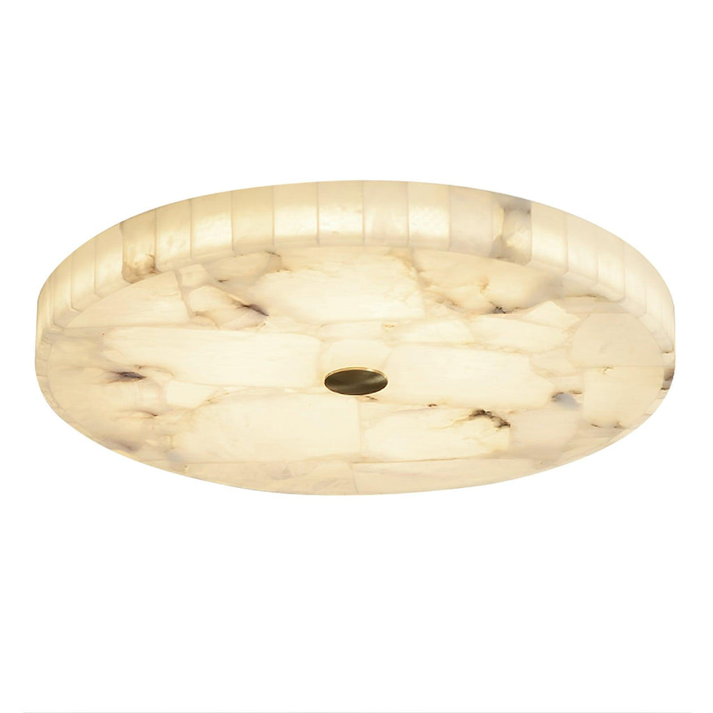 Circular Alabaster Ceiling Pendant Lighting Lobby