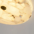 Circular Alabaster Ceiling Pendant Lighting Lobby