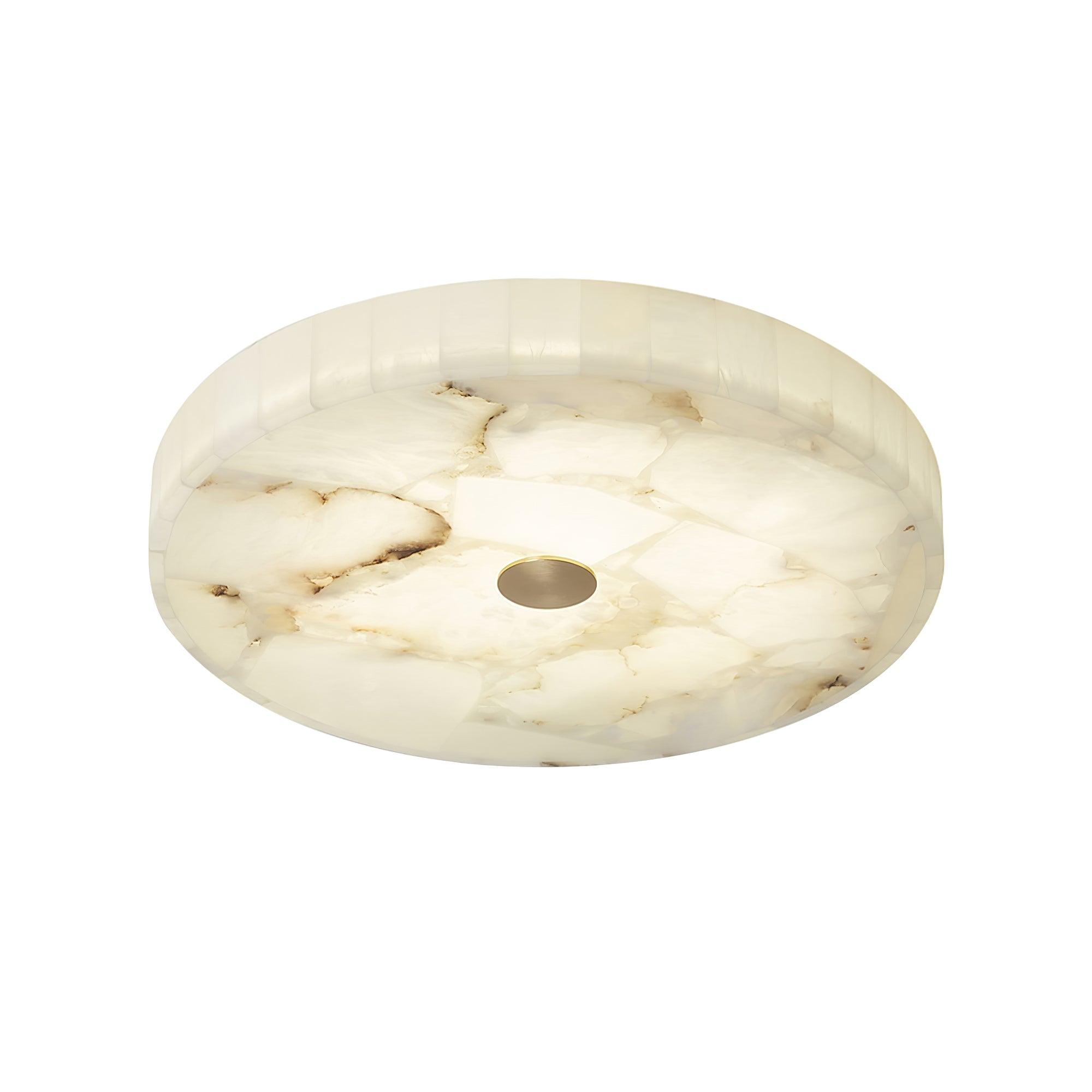 Circular Alabaster Ceiling Pendant Lighting Lobby