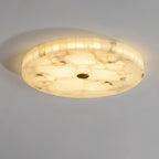 Circular Alabaster Ceiling Pendant Lighting Lobby