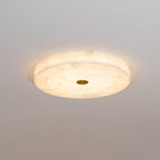 Circular Alabaster Ceiling Pendant Lighting Lobby