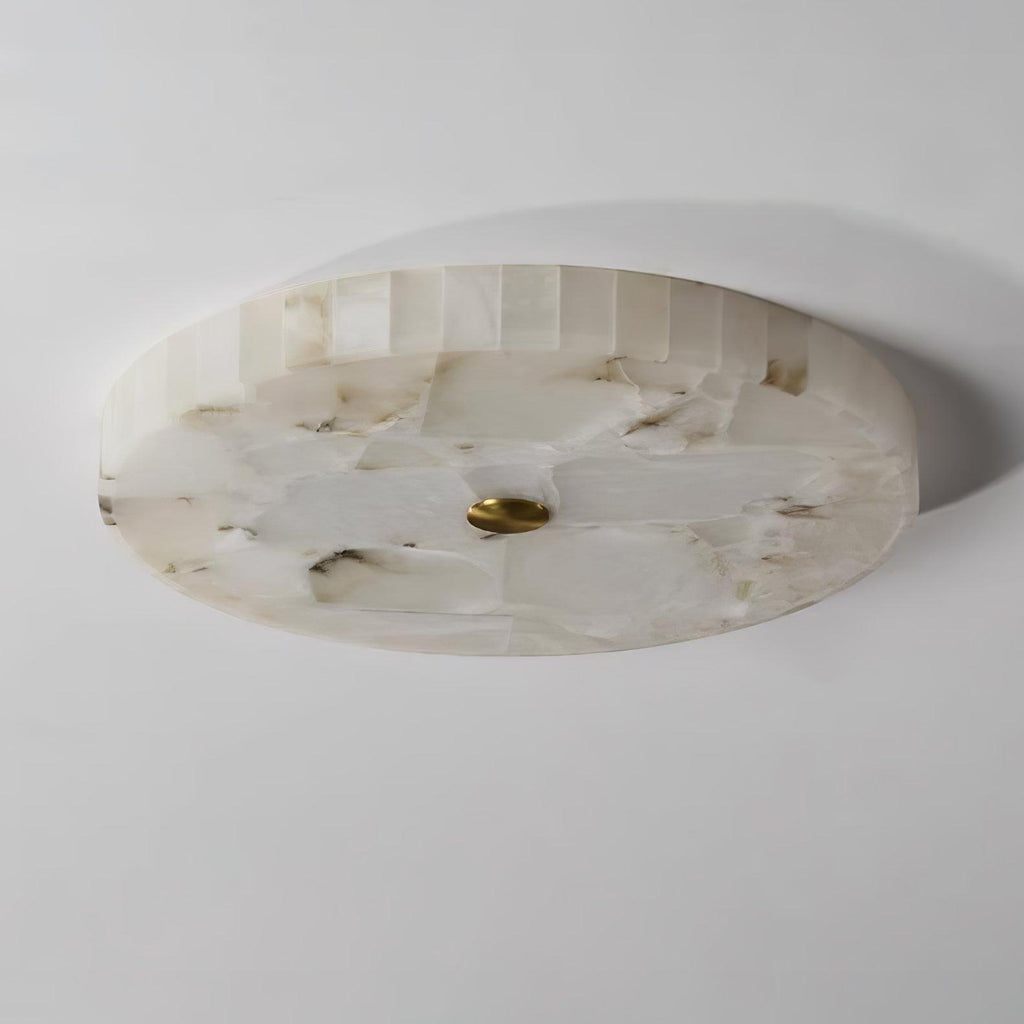 Circular Alabaster Ceiling Pendant Lighting Lobby