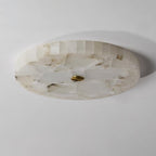 Circular Alabaster Ceiling Pendant Lighting Lobby