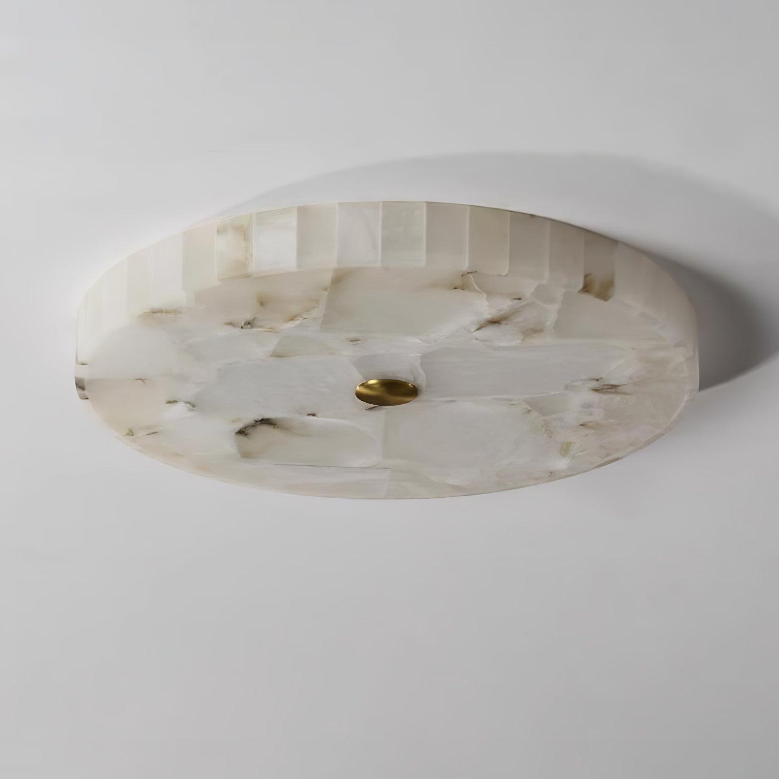 Circular Alabaster Ceiling Pendant Lighting Lobby