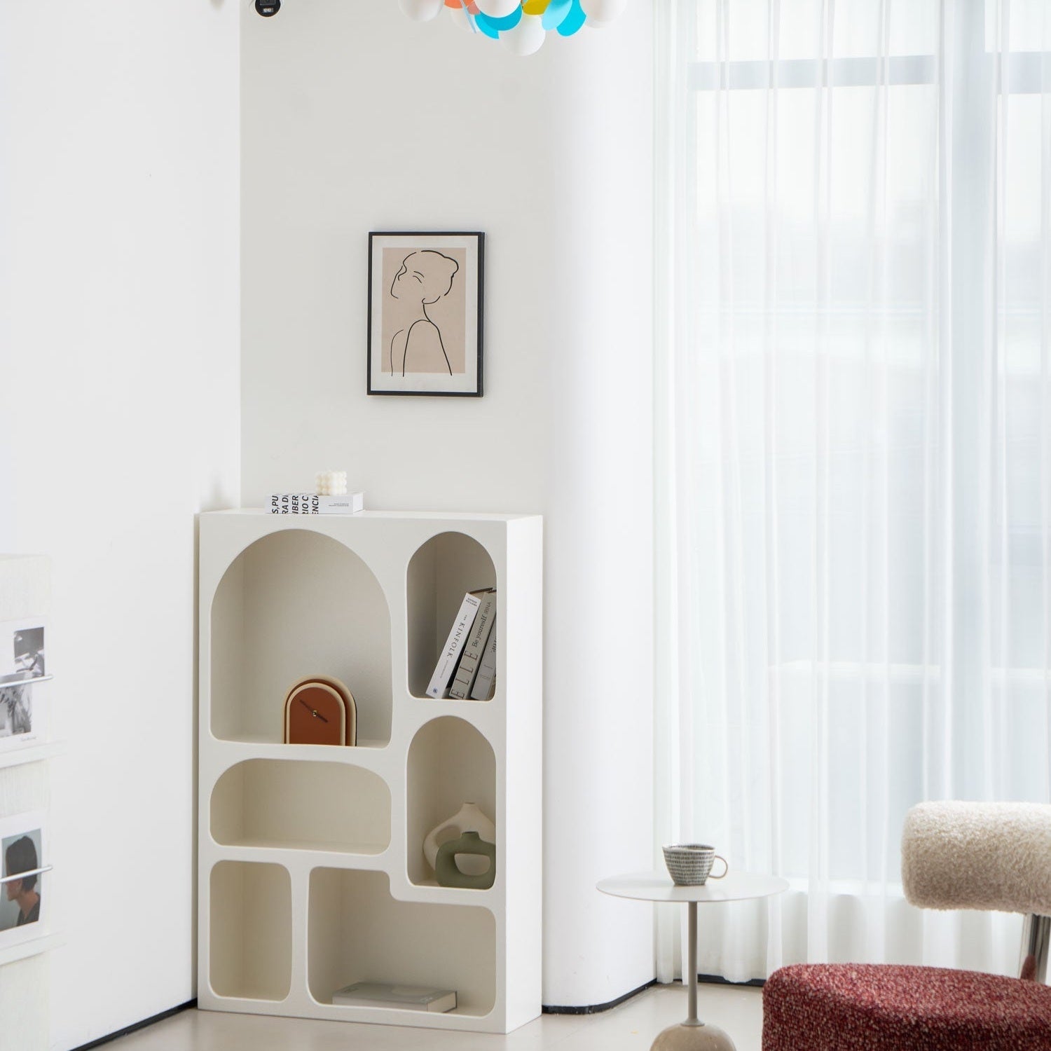 Circular Macaron Pendant Light Lighting Lobby