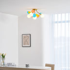 Circular Macaron Pendant Light Lighting Lobby