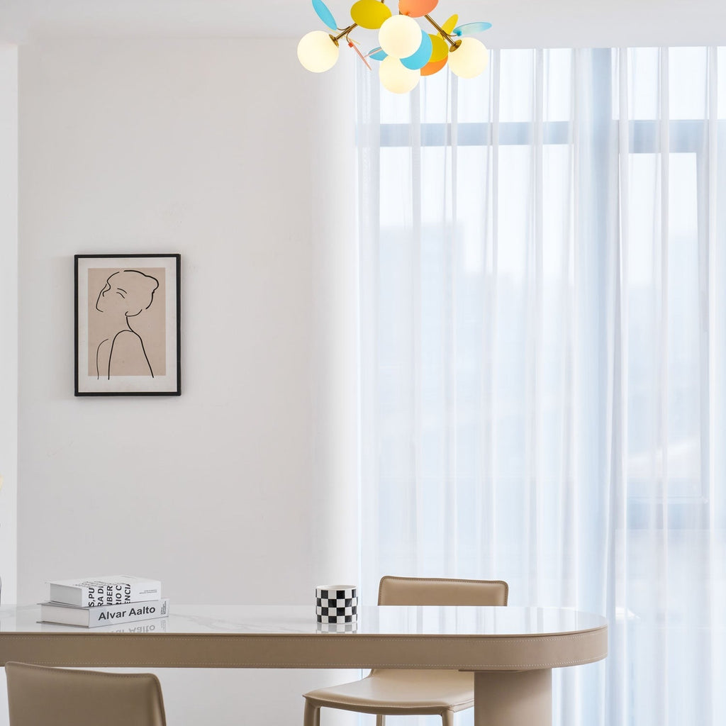 Circular Macaron Pendant Light Lighting Lobby