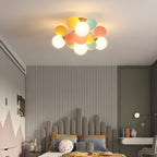 Circular Macaron Pendant Light Lighting Lobby