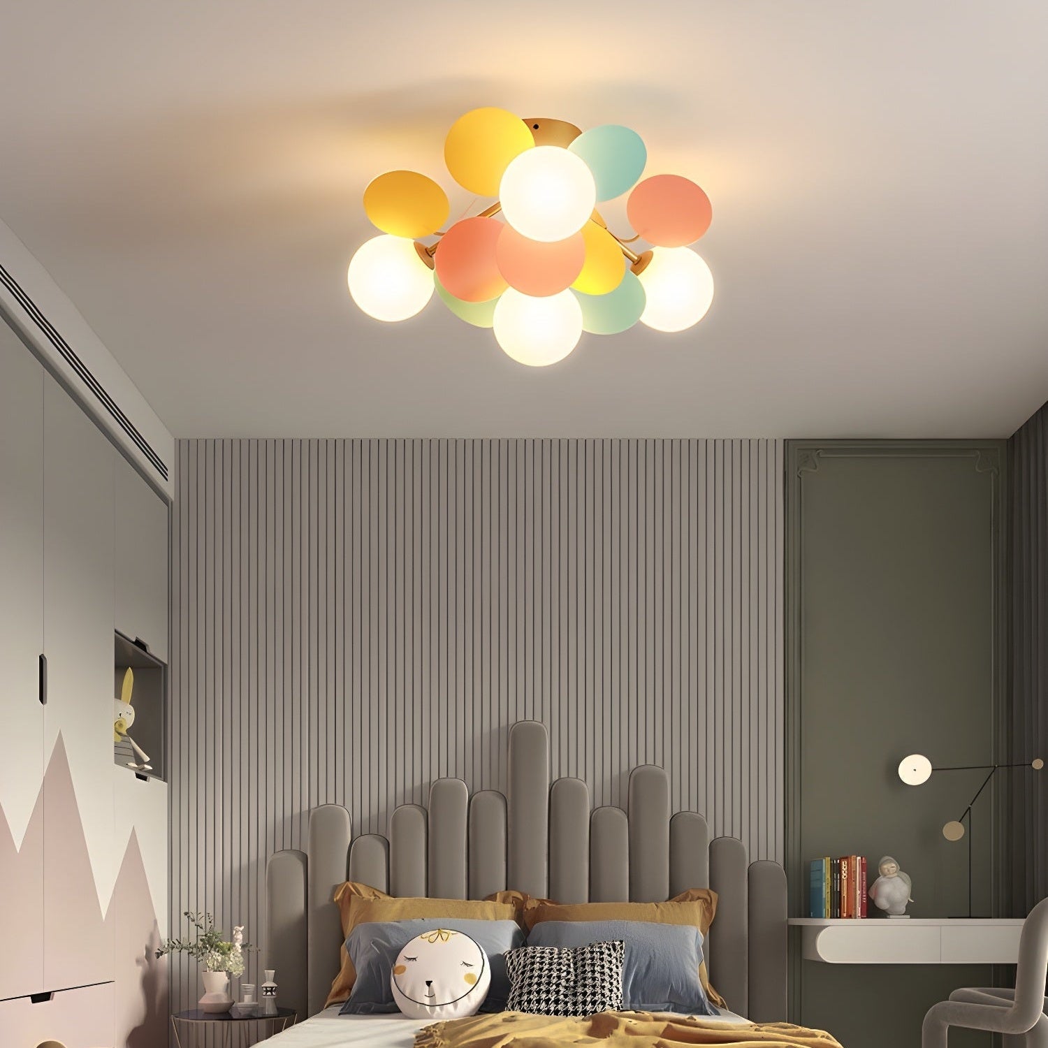 Circular Macaron Pendant Light Lighting Lobby
